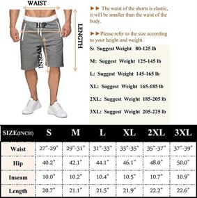img 1 attached to 👖 Elevate Your Activewear Game with Voncheer Elastic Drawstring Workout Pockets Men's Clothing