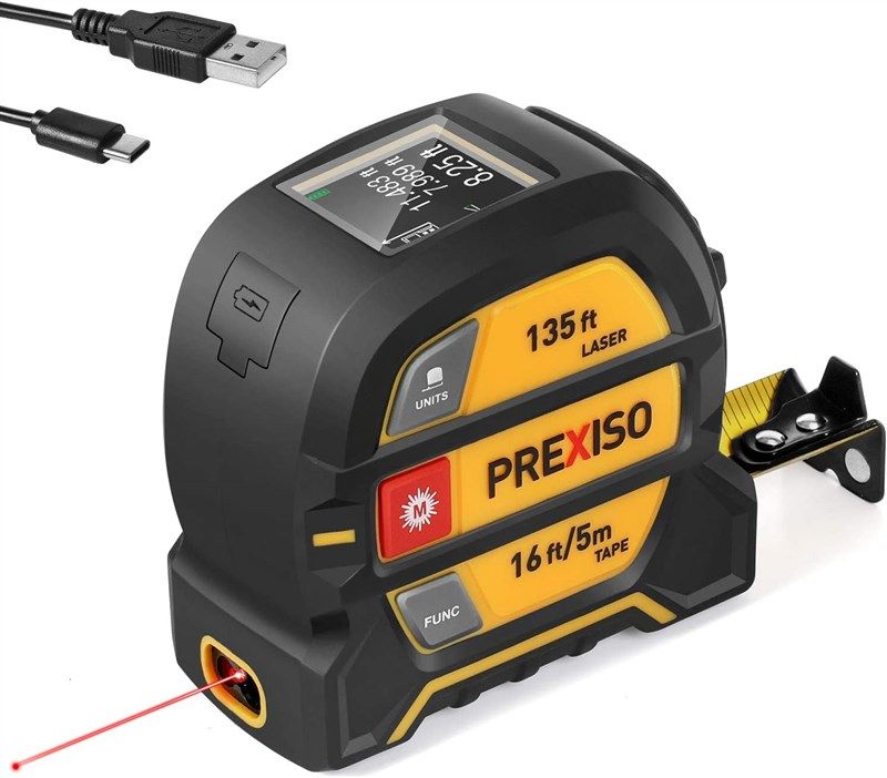 prexiso rechargeable distance multi measurement magnetic 로고