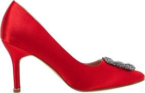 img 2 attached to 👠 Shop Now for Elegant Women's Stiletto High Heel Pumps with Jewel Buckle!