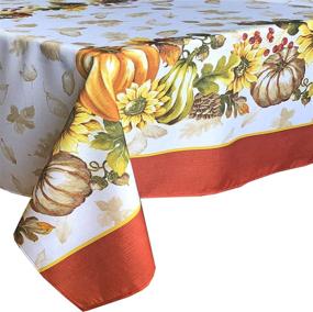 img 2 attached to 🍽️ Rectangular Newbridge Brilliant Thanksgiving Tablecloth