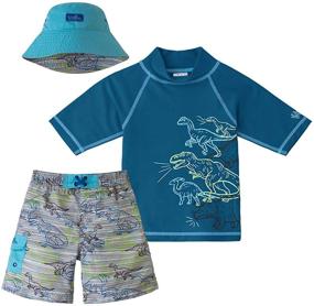 img 3 attached to UV SKINZ 3 Piece Green Shark Boys' Clothing and Swim