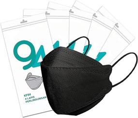 img 4 attached to 🌬️ Herla 50 Pack: Breathable 4 Ply Face Masks with Soft Fabric, Elastic Ear Loop, and Nose Wire