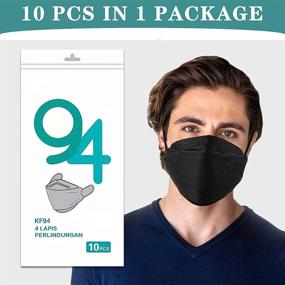 img 3 attached to 🌬️ Herla 50 Pack: Breathable 4 Ply Face Masks with Soft Fabric, Elastic Ear Loop, and Nose Wire