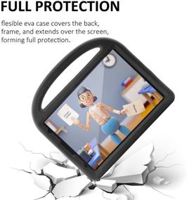 img 1 attached to Techcircle Kid-Safe Shock Proof EVA Protective iPad Case (iPad Pro 11 2020/2018, iPad Air 4th Gen 10.9) - Black