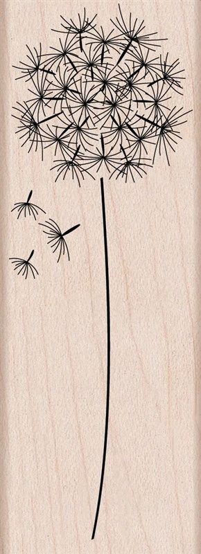 hero arts woodblock stamp dandelion logo