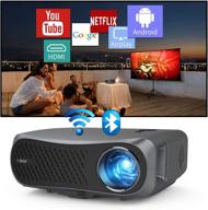 📽️ ultra-bright 5g wifi bluetooth video projector - full hd 1080p native resolution, 7200 lumens, android system, hdmi, usb - wireless smart proyector for outdoor/indoor movies and office presentations logo