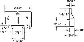 img 1 attached to 🔍 Optimized Search: Prime Line Products 7128 Drawer Glides