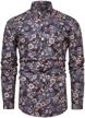 tunevuse floral shirts sleeve casual men's clothing logo