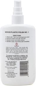 img 1 attached to NOVUS 7020 Plastic Clean & Shine 🧼 #1 - 8 Ounce Bottle (Pack of 6)