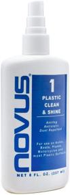 img 2 attached to NOVUS 7020 Plastic Clean & Shine 🧼 #1 - 8 Ounce Bottle (Pack of 6)