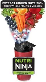 img 3 attached to 🥤 Ninja BL455_30 Nutri Professional Personal Blender Bonus Set with 3-Sip &amp; Seal Single Serves and 75-Recipe Cookbook, Stainless Steel/Black, including Cups in 12 oz, 18 oz, and 24 oz sizes