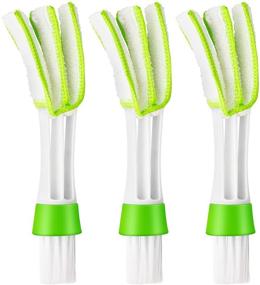 img 4 attached to 🧹 Efficient Air Vent and Automotive Cleaner Brush Set - Ponpon 3Pcs Mini Cleaner for Car AC, Keyboard, Window, and More