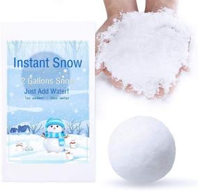 img 4 attached to ❄️ Bigib Make 2 Gallons Fake Instant Snow Powder: Perfect Slime Supplies for Amazing Cloud Slime Creations with Charms