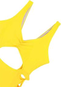 img 1 attached to 👙 Viottiset Yellow Women's Swimsuit Bathing