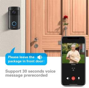 img 2 attached to 📹 HD WiFi Video Doorbell Camera with Motion Detection, Night Vision & iOS/Android Compatibility