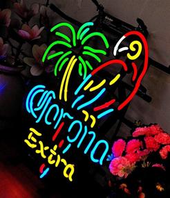 img 3 attached to 🦜 Vibrant XPGOODUSA Parrot Neon Sign - Eye-Catching Wall Light for Home Decor, Bar, Man Cave, and Game Room