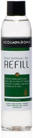 img 4 attached to 🌲 Premium Acqua Aroma Fraser Fir Reed Diffuser Oil Refill - 6.8 FL OZ (200ml) with Essential Oils - Invigorating Frasier Fir Christmas Scent