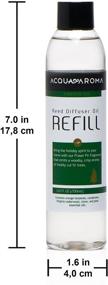 img 2 attached to 🌲 Premium Acqua Aroma Fraser Fir Reed Diffuser Oil Refill - 6.8 FL OZ (200ml) with Essential Oils - Invigorating Frasier Fir Christmas Scent