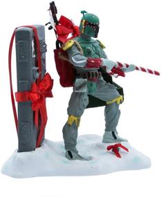 img 4 attached to 🎄 STAR WARS Kurt S. Adler 8-Inch Fabric Mache Boba Fett Tabletop Christmas Decoration