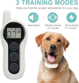 img 3 attached to 🐶 Rechargeable and Waterproof Dog Training Collar with Remote - Effective Bark Control, Vibration and Shock Modes, Adjustable Levels - 1000Ft Range - BABYLTRL Shock Collar for Dogs