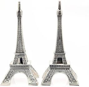 img 1 attached to 🗼 Godinger Eiffel Tower Salt and Pepper Shakers in Silver Metal