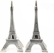 🗼 godinger eiffel tower salt and pepper shakers in silver metal logo