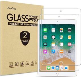img 4 attached to 📱 ProCase iPad 9.7 Screen Protector 2018/2017 - Tempered Glass Film for iPad 9.7 Inch, iPad Pro 9.7, iPad Air 2/Air - 2 Pack: High-Quality Protection!