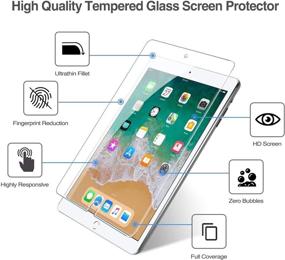 img 2 attached to 📱 ProCase iPad 9.7 Screen Protector 2018/2017 - Tempered Glass Film for iPad 9.7 Inch, iPad Pro 9.7, iPad Air 2/Air - 2 Pack: High-Quality Protection!