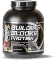supplement rx (srx) building blocks protein creamy vanilla 4 lbs - whey protein for weight loss, gluten free shake powder logo