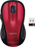 🖱️ logitech m510 wireless computer mouse – red | comfortable shape | usb unifying receiver | back/forward buttons | side-to-side scrolling logo