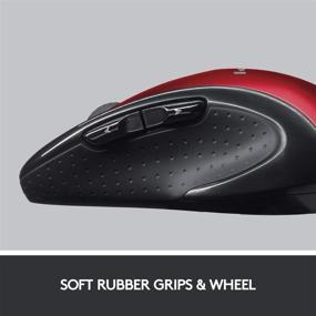 img 2 attached to 🖱️ Logitech M510 Wireless Computer Mouse – Red | Comfortable Shape | USB Unifying Receiver | Back/Forward Buttons | Side-to-Side Scrolling