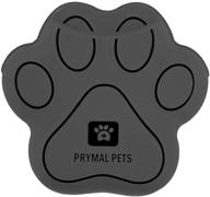 prymal pets gray dog treat pouch with clip and magnetic buckle – silicone container bag for dog and puppy training snacks, pet food, and treats logo