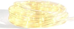 img 1 attached to 🎄 25ft LED Rope Lights Outdoor - Warm White, 152 Bright LEDs, Low Voltage - Perfect for Christmas Decoration, Exterior Lighting - UL Listed