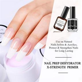 img 3 attached to 💅 Professional Morovan Nail Primer and Dehydrator for Acrylic Nails - Fast Air Dry, No Burn Formula for Superior Protein Bonding and increased X-Strength. Ideal for Acrylic Powder Application