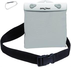 img 1 attached to 🎒 Dry Pack Nylon Belt Pack: Lightweight and Durable Organizer - White / Grey (6 x 5 x 3/4)