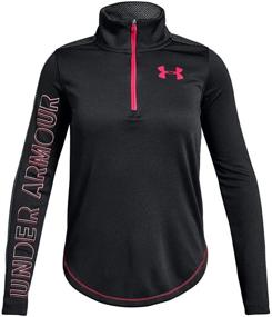 img 1 attached to 🏋️ Оптимизирован для SEO: Девочки Under Armour Tech половина-молнии