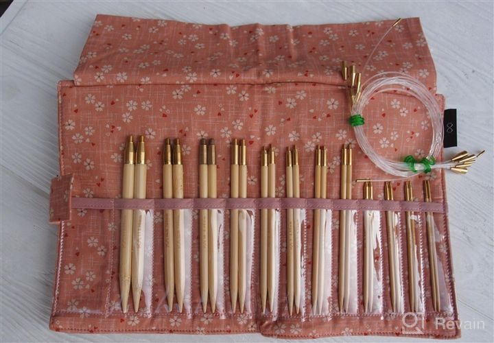 img 1 attached to 🎋 BetyBedy 36PCS Bamboo Knitting Needles Set - Single Pointed, 9 Inches Length - Ideal Knitting Crochet Supplies for Handmade Beginners (Includes 18 Sizes: 2.0mm-10.0mm) review by Troy Boettcher