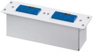 💡 leviton 47605-dp double duplex ac power module: surge-protected & white" logo