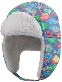 img 4 attached to 🧢 Waterproof Toddler Dinosaur Boys' Hats & Caps with Vibrant Colors – Trapper Accessories