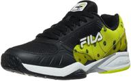 👟 fila athletic mens volley pickleball shoes in white - optimized for men logo