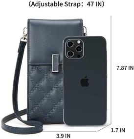 img 1 attached to 📱 Convenient Credit Crossbody Cellphone Shoulder Holder: A Must-Have for Women's Handbags & Wallets