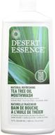 🌿 ополаскиватель для полости рта desert essence, чайное дерево, дозаправка, 16 жид. унц. (3 упаковки): высококачественное решение для устной гигиены. логотип