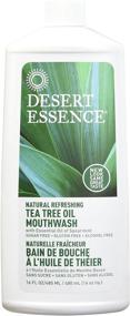 img 3 attached to 🌿 Desert Essence Mouthwash, Tea Tree, Refill, 16 FZ (Pack of 3): Superior Oral Care Solution