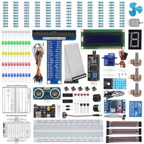 img 4 attached to WayinTop Basic Starter Kit for Raspberry Pi 4 B+/3 B+, Electronic Starter Kit with Detailed E-Book, Support C, Python Java, Learning Electronics and Programming for Raspberry Pi Beginners