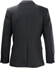 img 2 attached to 👔 Sleek Black Bianco Blazer: A Stylish Addition to Boys' Clothing