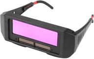 🕶️ black adjustable anti-glare goggles with darkening protection logo