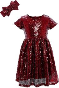 img 4 attached to 👸 Glitter Girls' Clothing: Princess Toddler Birthday Dresses