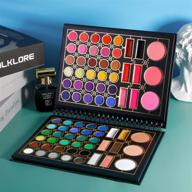 🎨 de'lanci natural fusion eyeshadow palette with 78 colors - all-in-one makeup palette kit for eyes, face, and lips, including eye shadows, bronzer, lipstick, blusher, concealer, and highlight powder - matte and shimmer shades logo