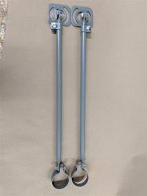 img 1 attached to 📡 Set of 2 DirecTV Long Braces for J Mount with 2" OD Clamps – Support Arms for Monopoles, Ka/Ku Slimline Struts