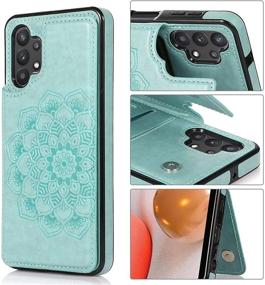 img 2 attached to 📱 ACXlife Galaxy A32 5G Case with Card Holder Wallet - Slim Purse Leather Protective Cover for Samsung A32 5G (Green)